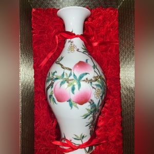 Precious Chinese Peach and Bat bottle